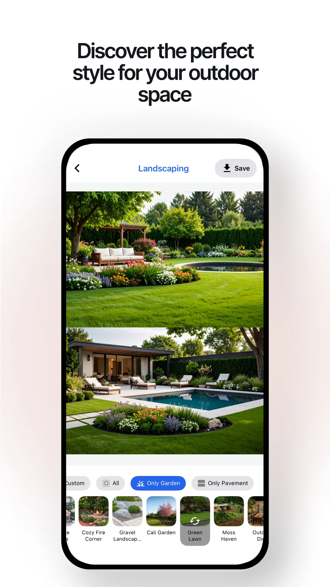 Renovate AI app screen