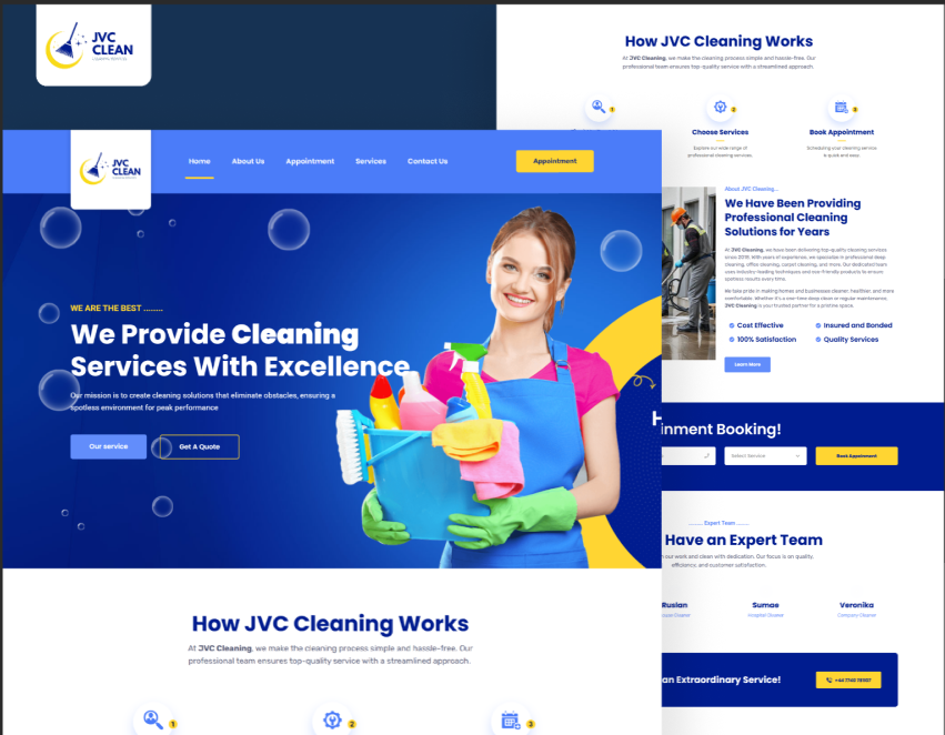 JVC Cleaning website
