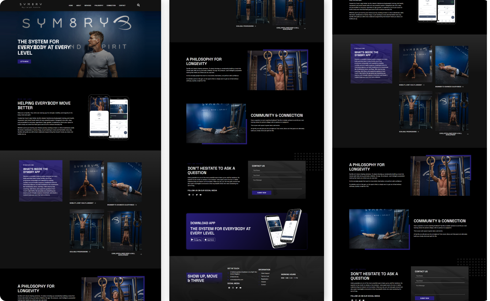 Sym8ry App Interface Design