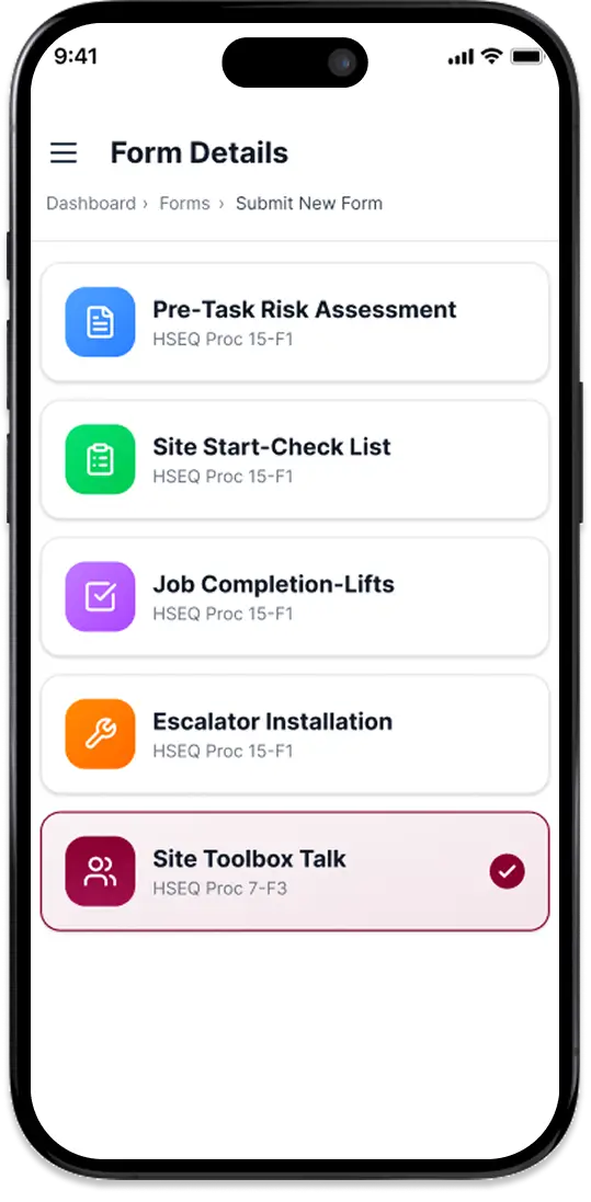 LiftOut reporting screen