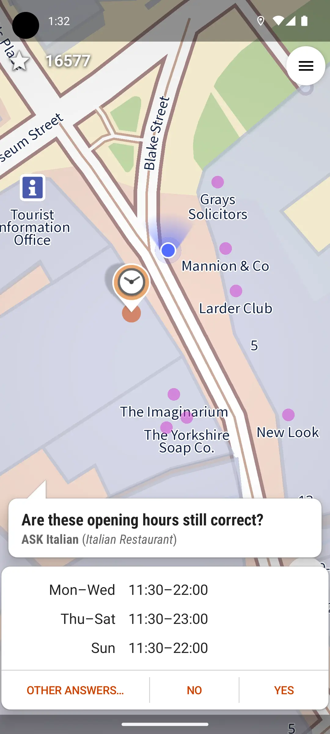 StreetComplete task detail screen